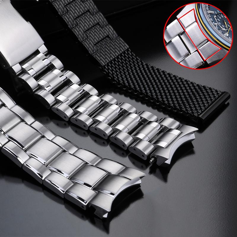 Vysoce kvalitní milánský nerezový náramek pro hodinky Citizen bule angel AT8020/JY8078/CB5840 Řemínek pro muže 22mm 23mm
