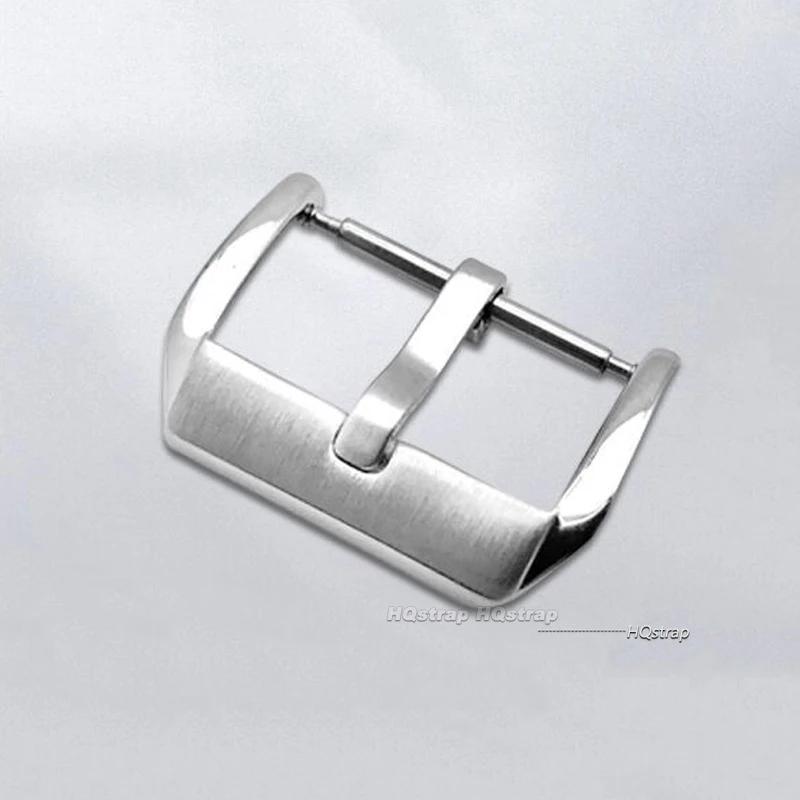 Stainless Steel Watch Pin Buckle 16mm 18mm 20mm 22mm Middle Brushed Silver Gold Black Leather Watch Band Clasp Strap Accessories
