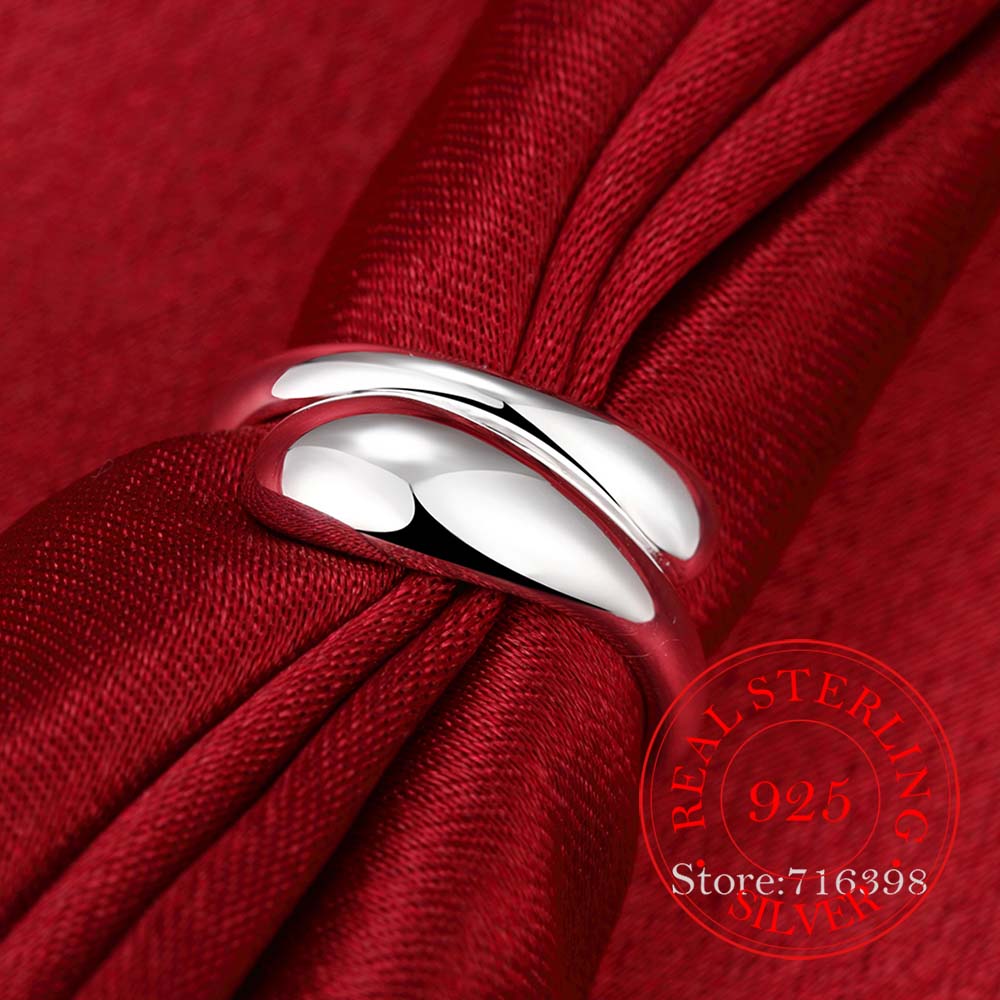 Water Drop 925 Sterling Silver Rings for Women Bijoux, Cute Opening Adjustable Ring Anillos De Plata 925 Anel Feminino Jewelry