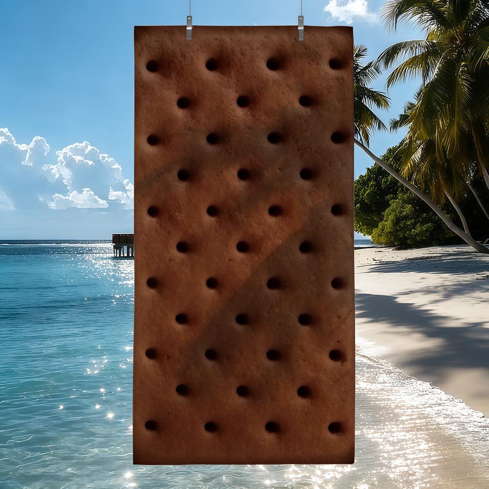 Chocolate Cookies funny prank Towel Quick Drying Beach Towels Are Suitable For Swimming Pools Camping Yoga And The Gym