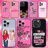 M-Mean G-Girls Burn Book Phone Case For iPhone 16,15,14,13,12,11,Pro,Max,Plus,X,XS,XR,SE,8,7,Mini,Soft Silicone Black Case
