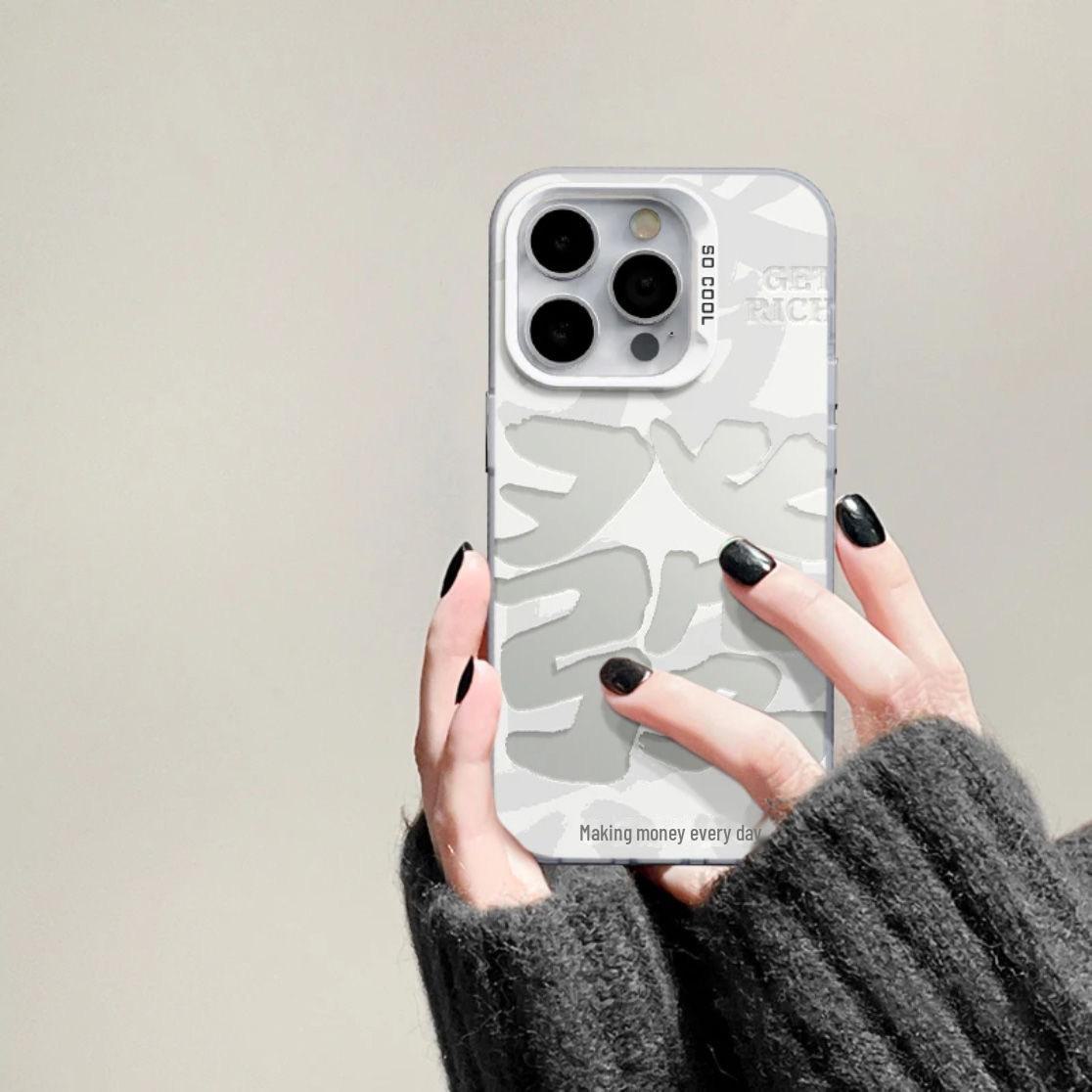 

Чехол Fa Cai для iPhone 16 Pro: Совместимо с 15/14, Laser 12, Apple 11, XS Max, XR/X, Soft Plus Tide