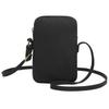 [YONBEN] Pequena Bolsa Transversal com Zíper para Celular Mini Carteira de Ombro para Smartphone com Porta Cartão de Crédito e Sal (Preto)