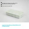 Large Ice Cube Mold with Lid Stackable Soft Silicone Square Tray for Cocktails  Camping Use