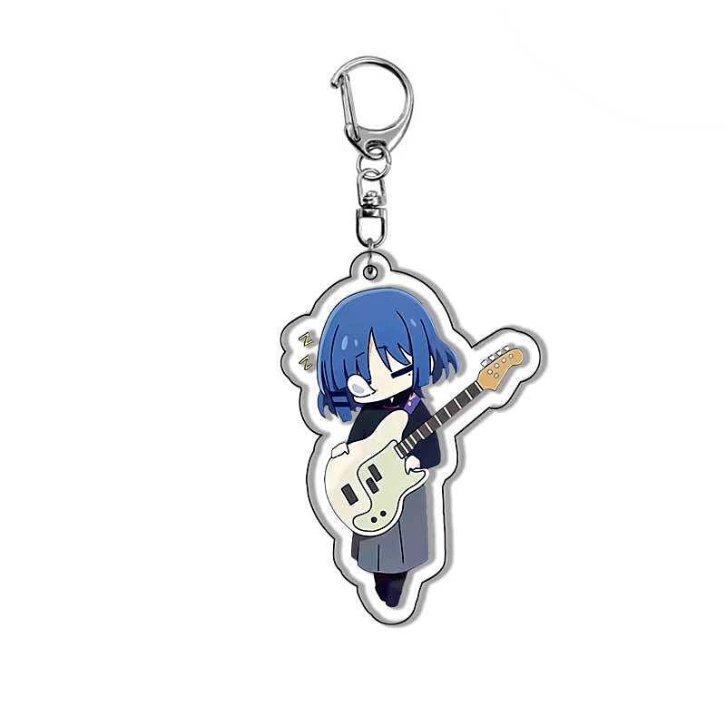 Bocchi The Rock! Gotoh Hitori Plastic Anime Keychain Ijichi Nijika Kita Ikuyo Bag Tag Parts Baji Accessories