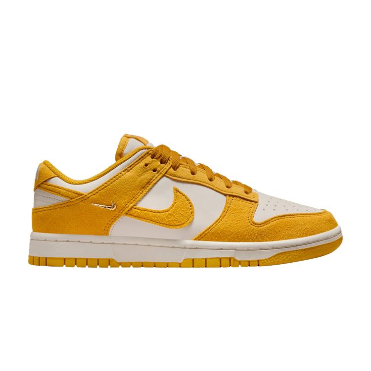 

Женские кроссовки Nike Dunk Low Dark Sulfur Mini Swoosh Желтый Бледно-Слоновая Кость Парусный IB4417-101 37.5