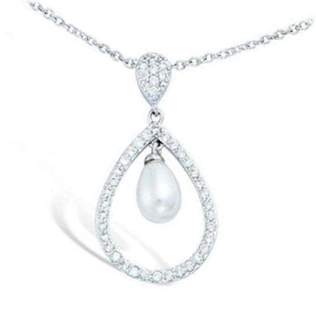 Les Trésors De Lily [L7687] - Silver Pendant 'Sissi' Silver-white (rhodium-plated) - 28x15 Mm