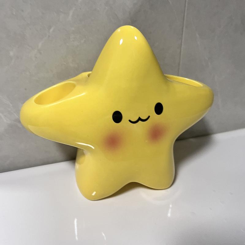 Cartoon Star Electric Toothbrush Holder Home Bathroom Cute Creative Toothbrush Storage Rack Toothpaste Storage Rack