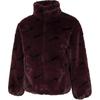 Nike Womens Printed Faux Fur Jacket (Asia Sizing) Burgundy Crush Women Streetwear DQ6843-652