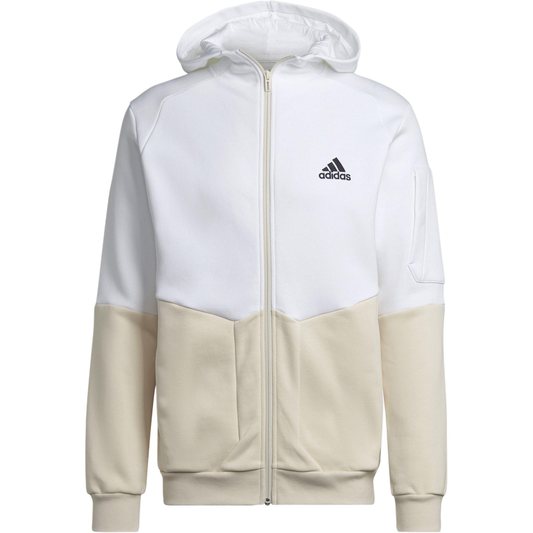 

Мужская толстовка с капюшоном Adidas Spliced ​​Zip Hoodie с длинным рукавом, белая HL6911 L