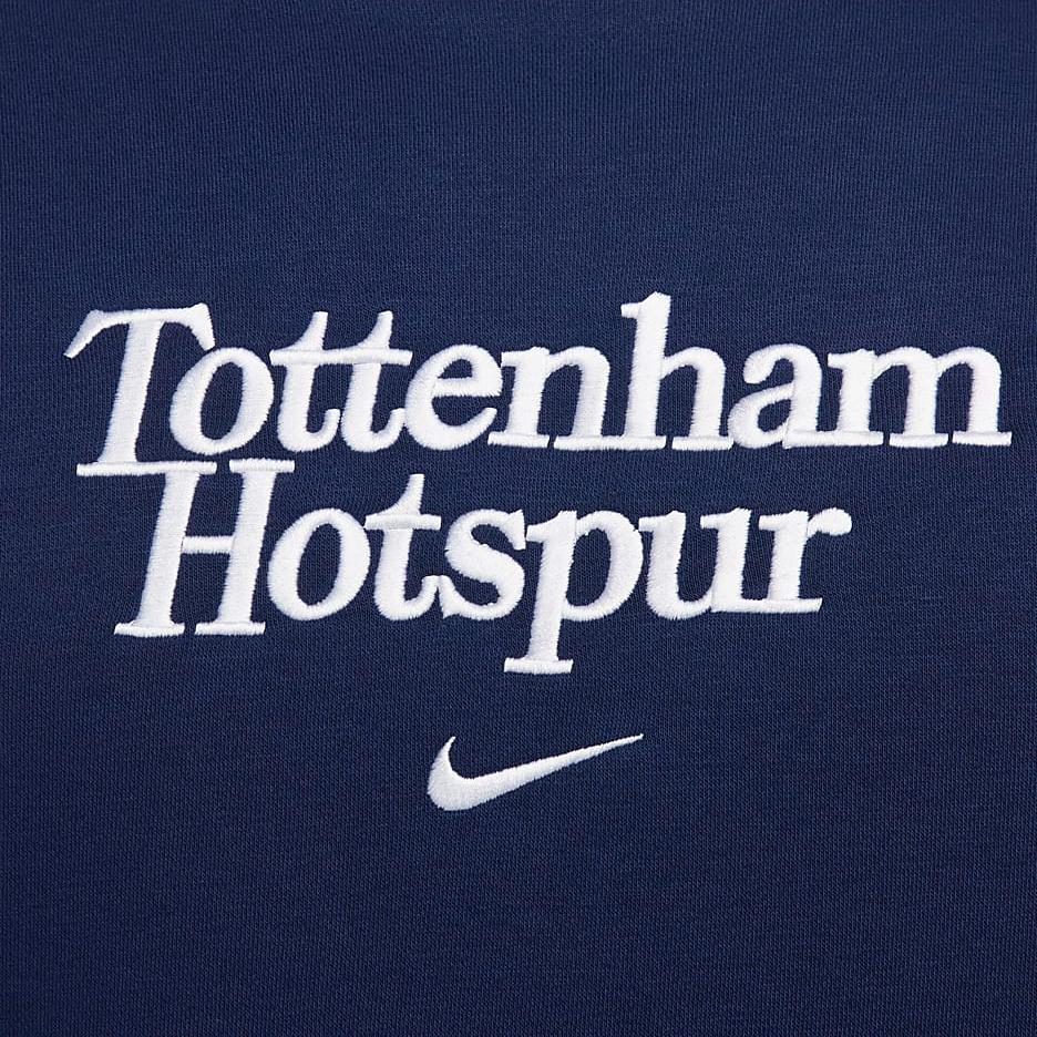 Nike Club Tottenham Hotspur Striped Letter Football Sports Soft Crewneck Sweatshirt Men Sweatshirt Binary-Blue FQ3011-424