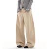 ICH MODE Women's American Retro Wide-Leg Straight Casual Pants