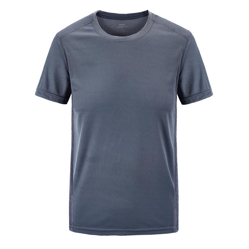 2023 Men's Quick-Dry Outdoor Casual T-Shirt, Plus & Big Sizes, Couple Style, Solid Color, Elastic, Summer Wear