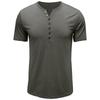 Men's Henley Shirts Short Sleeve T-Shirts Casual Basic Tee Summer Button Henley Soild T-Shirts Comfortable Tops Breathable Classic Tee Shirt for Men