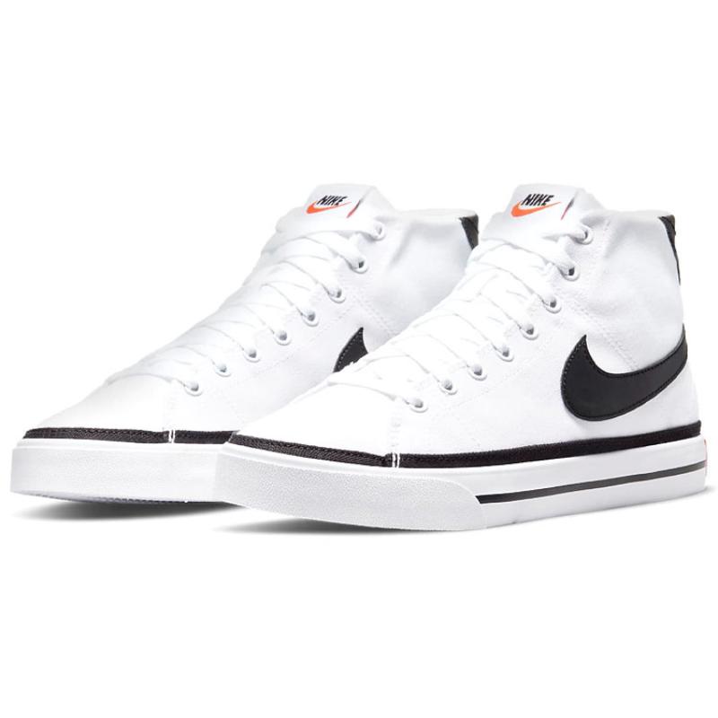 Nike Court Legacy Canvas Mid 'White Black' Sneakers DD0162-100