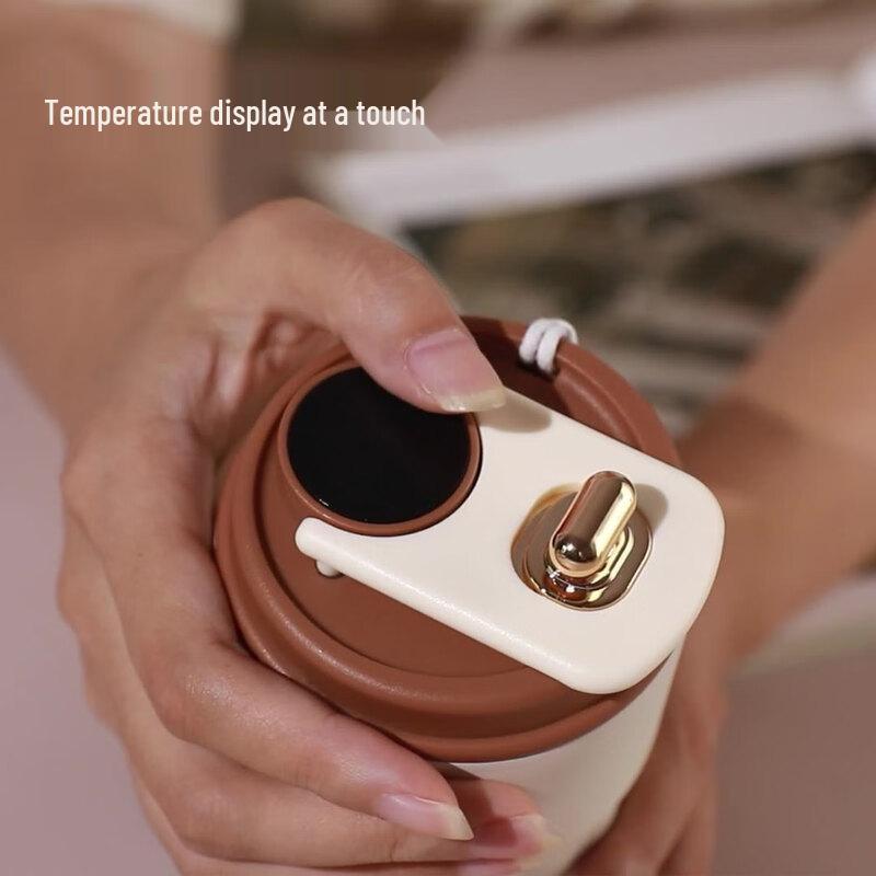 Fenge A59 316 Stainless Steel Insulated Coffee Cup with Display Lid, 420ml
