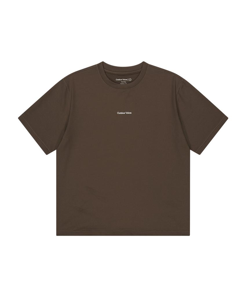 Ausdoeoboiseu Technol-Ov™ Ov Stretch Logo Tee (Brown)