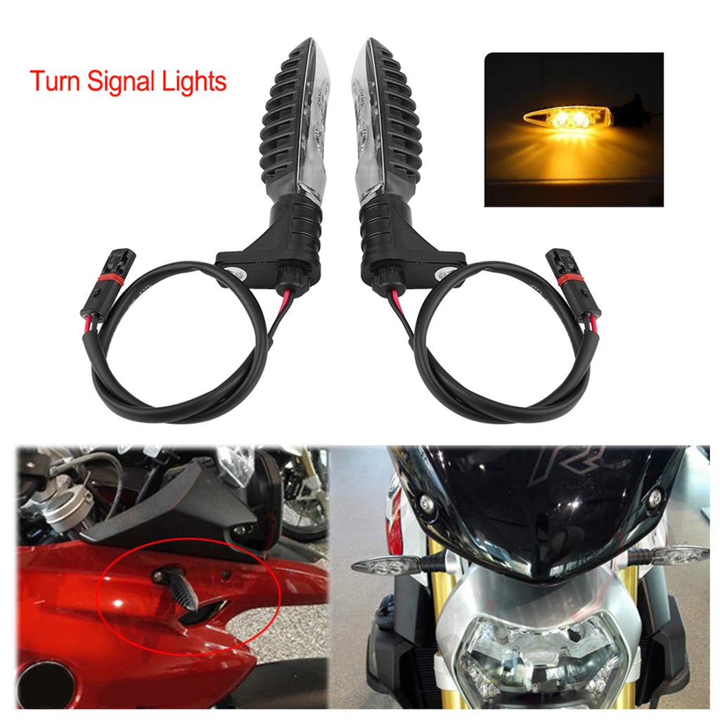 Pair of Motorcycle Turn Signal LED Lights Kit Direction Indicator Lamp for F800 Front