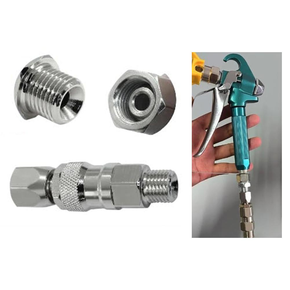14 inch 360 degree metal swivel joints set of three for airless paint For sprayers with male female connectors