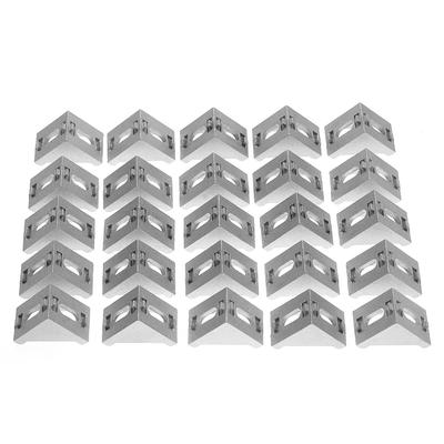 25 stücke 4040 Aluminium L Form Ecke Halterung Rechten Winkel Klammer Verschluss