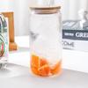 1 STÜCK 500ML Bambusdeckel Strohhalm Glas Hochwertige Milch-, Tee-, Wasser-, Kaffeetasse Transparentes Einmachglas Geschenkbecher