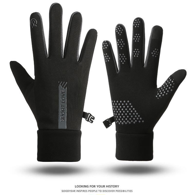 Windproof Waterproof Fleece-Lined Winter Gloves for Men & Women – Touchscreen Sports Gloves for Cycling, Skiing & Cold Weather