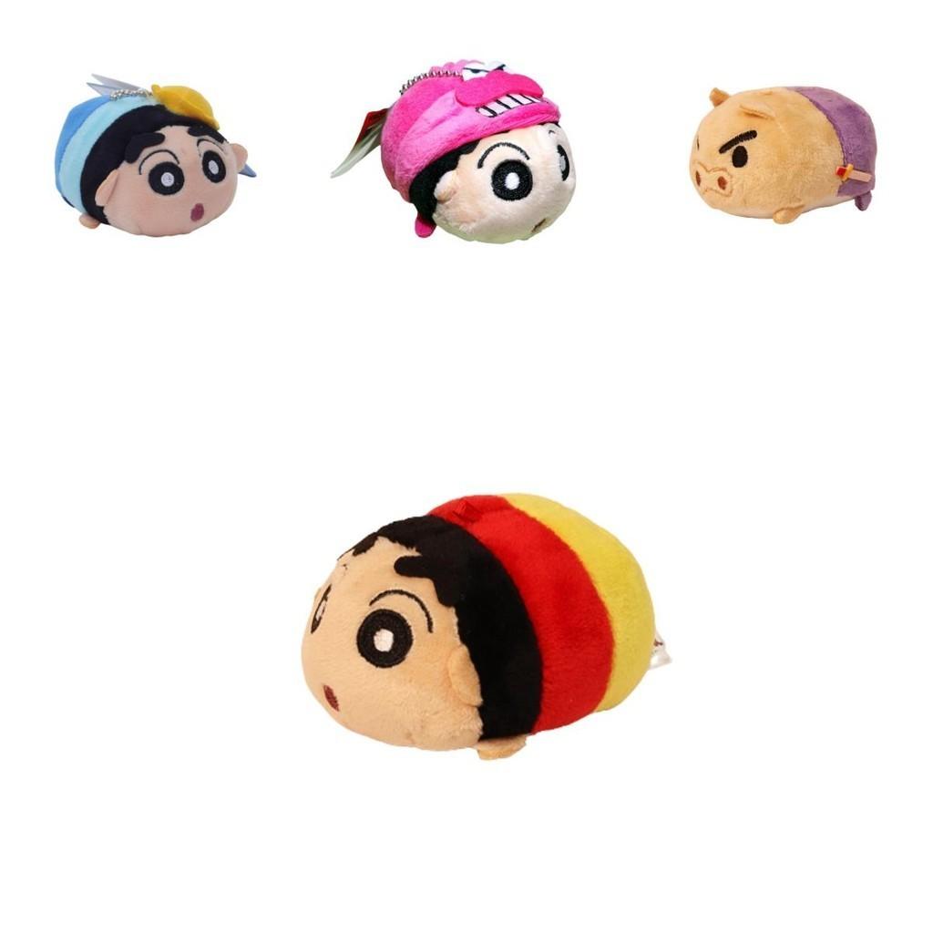 Shinchan Plush Keychain Bag Accessory, Cartoon Animal Style, Short Plush Material, Multiple Colors Available, 9cm Height