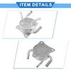 Engine Oil Cooler Compatible for Honda Civic 2006-2011, Durable Aluminum Alloy Silver Tone Transmission Oil Cooler