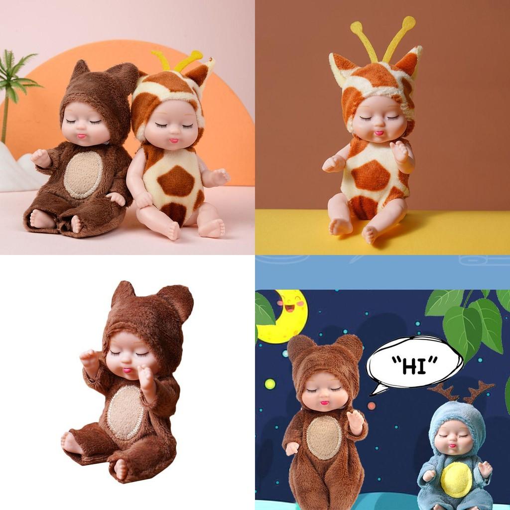 Crafted Lifelike Sleeping Newborn Baby Doll With Rotatable Limbs**