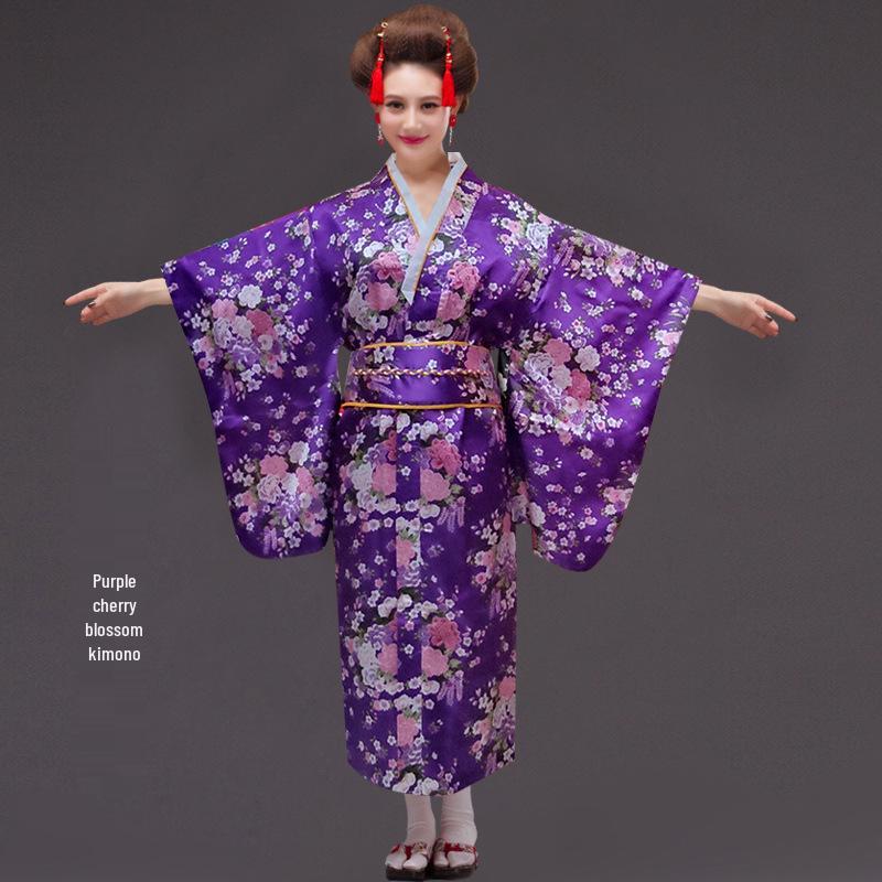Japanischer Kimono in Übergröße: Traditionelles Damen-Performance-Kostüm & Kulinarische Uniform