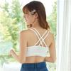 Roupa Íntima Feminina Costas Duplo XX Estilo Coreano Sem Aro de Aço Peito