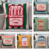 CoastalCharm Sardine Can Cushion Cover Soft Plush Fabric DoubleSided Printed Sofa Cushion Cover for All Seasons Home Decor Gift