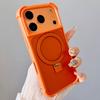 Stand Holder Transparent For Magsafe Case For iPhone 17 16 15 14 13 Pro Max Magnetic Shockproof Soft Silicone Bumper Back Cover