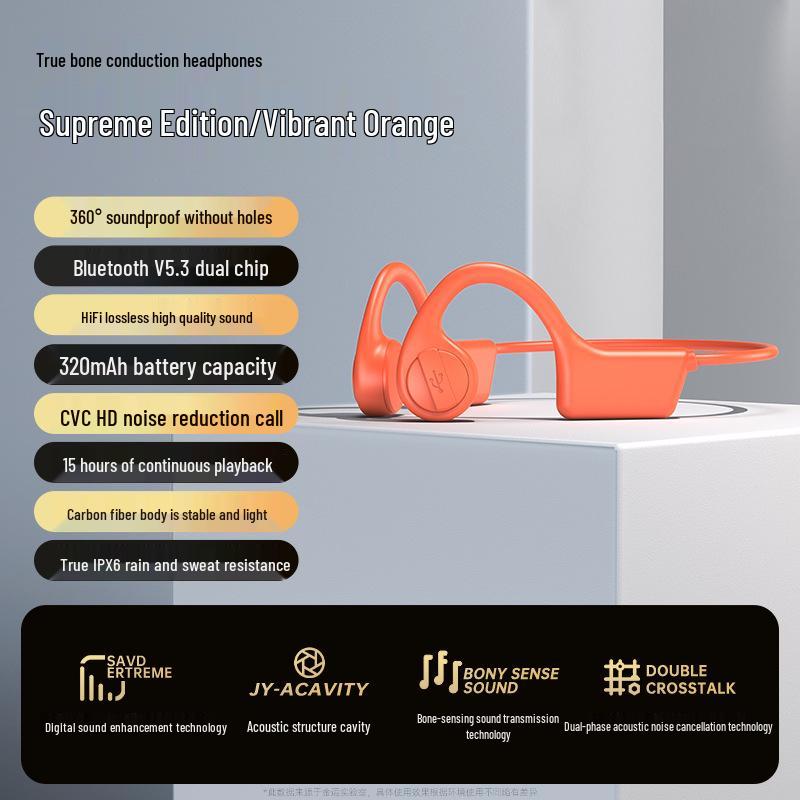 Bone Conduction Sports & Swimming Headphones - Long Battery Life, No Sound Leakage, Comfortable Fit, Bluetooth Enabled