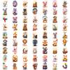 63pcs Temporary Tattoo Cartoon Characters Temporary Tattoo Stickers Musical Animals Waterproof Long-lasting Body Stickers For