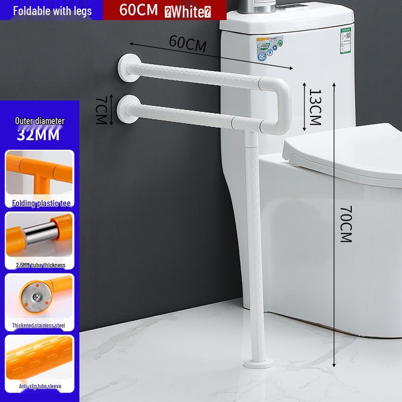 Leuchtender ABS Anti-Rutsch Handlauf für Toilette - Badezimmer Haltegriff für ältere und behinderte Menschen