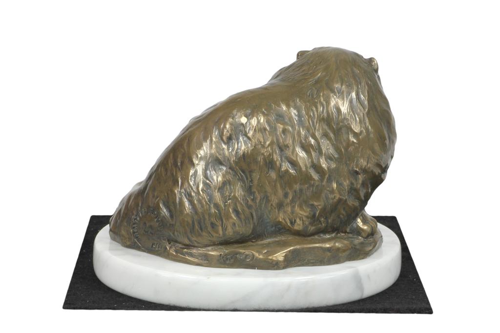 Persian Cat - cat statuette, figurine on white marble, trophy for a dog show by Art-Dog