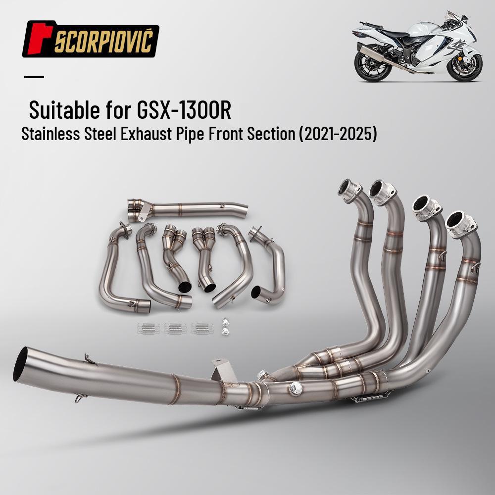 

Stainless Steel Exhaust Front Pipe for GSX1300R Hayabusa (2021-2025) Motorcycle Mods