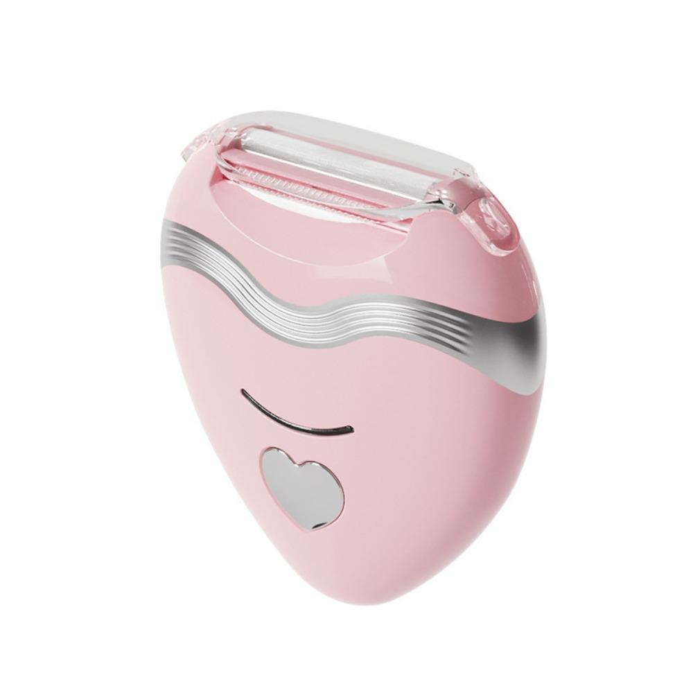 Waterproof Electric Razor Heart-Shaped Private Parts Trimmer Trimmer Hair Removal Device Women розовый