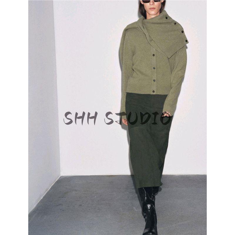 Autumn New Women clothes Short Bottoming Shirt Cardigan round Neck Long sleeve Plain Stitch Knitted Outerwear 6771104