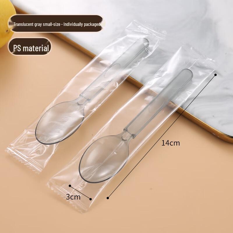 Individually Wrapped Disposable Plastic Spoons