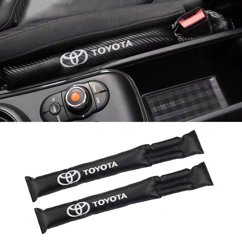car sticker for toyota yaris camry Carbon Fiber Leakproof Protective Seat Gap Car Cover Pad chr corolla rav4 prius accessories I33