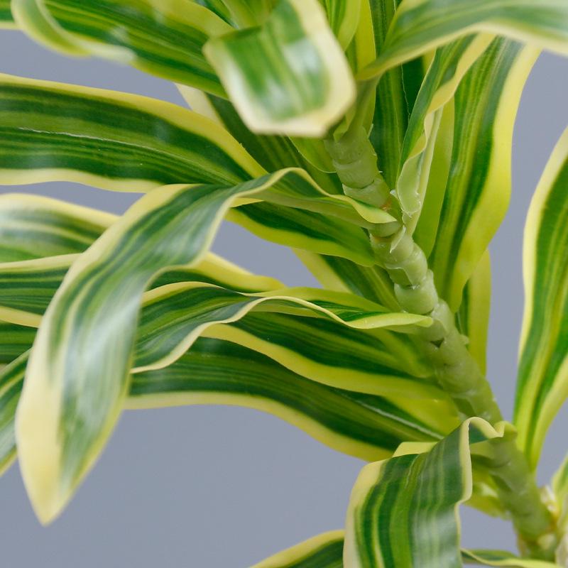 Yellow-edged Lily & Bamboo Artificial Floral Arrangement for Events & Decor