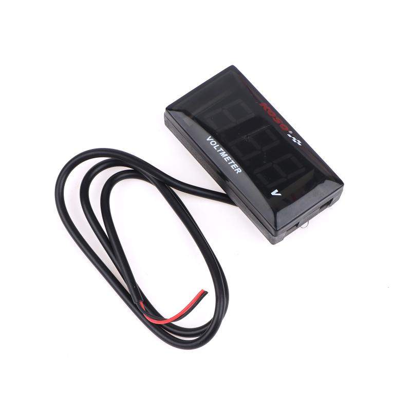 Digital Voltmeter LED Display DC10-150V for Moto with Waterproof Bracket for Reliable Automotive Use