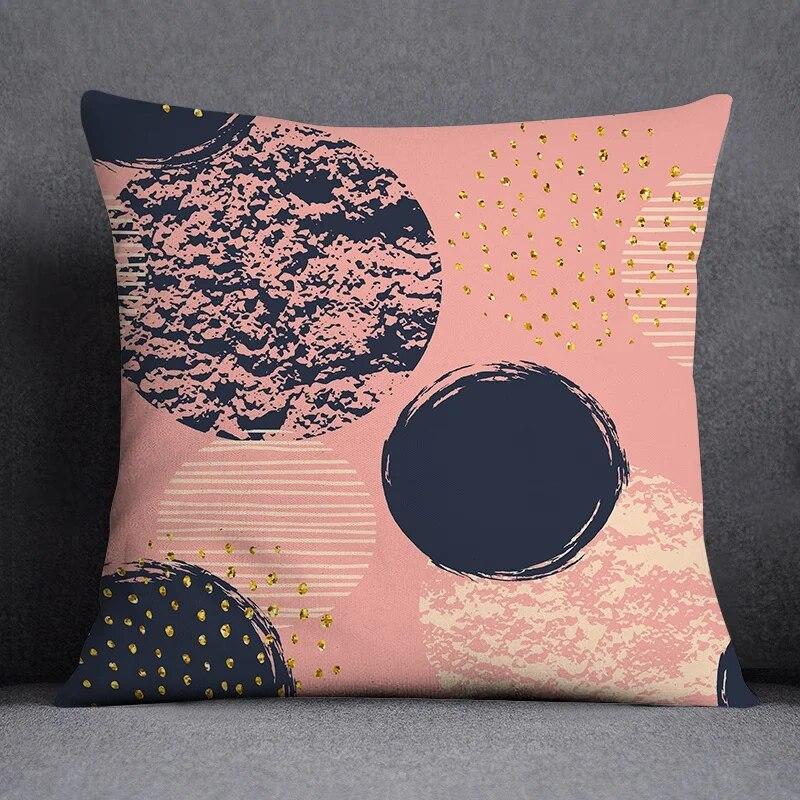 Geometric Simple Pattern Collection Home Decor Pillowcase Square   Office