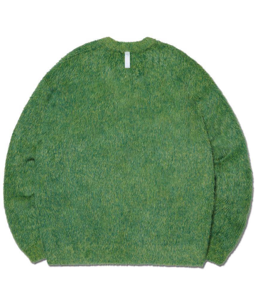 Nomaenyueol Fuzz Hairy Knit - Grass Green
