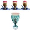 Mermaid Themed Cosmetic Brush With Durable Plastic Handle For Professional And Home Use