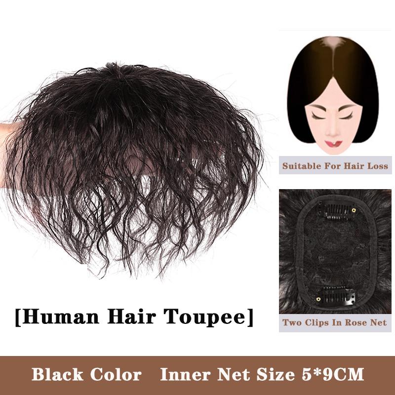 LUPU Synthetic Hair Pieces With Bangs Natural Black Brown Clip In Hair Extensions Hairpieces Heat Resistant Fiber For Women