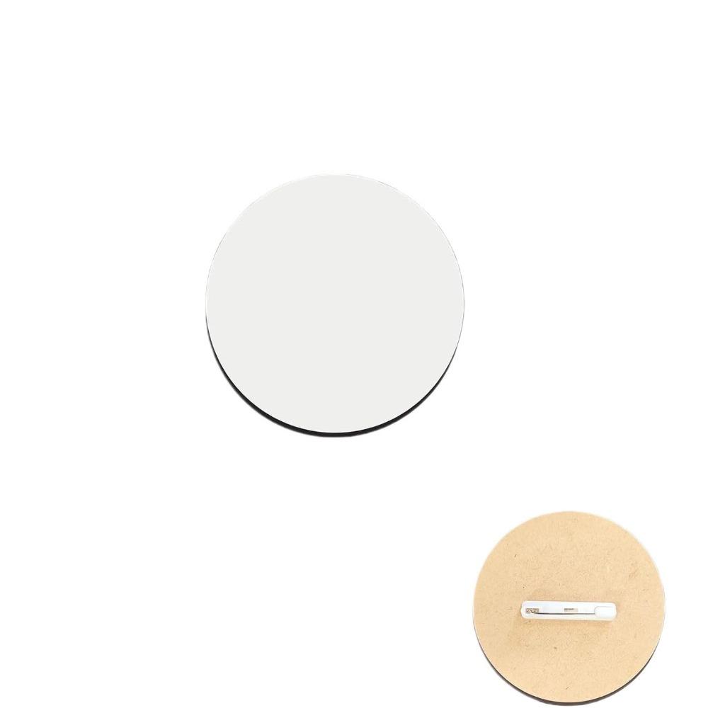 10Pcs/set with Pins Waiter ID Name Tags Heat Press Printing DIY Brooches Button Pin  Office