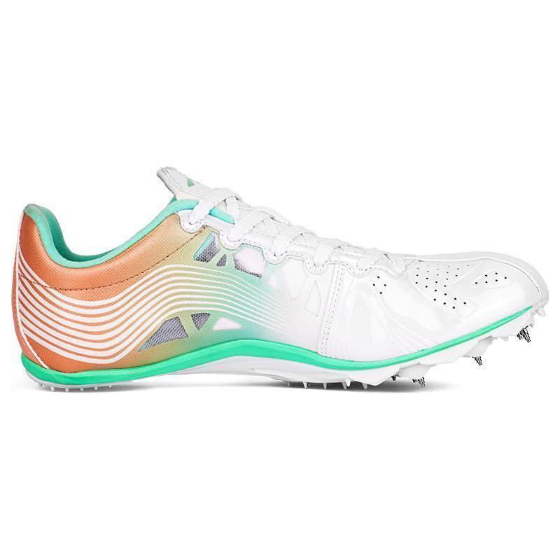 Li Ning Comfortable Cushioning Slip Resistant Abrasion Resistant Low top Running Shoes Unisex Orange White AJJS001-3